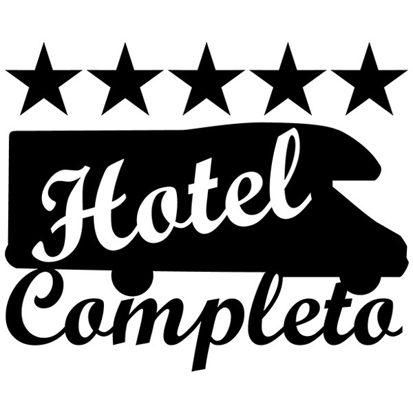 Adesivi per camper: Hotel Completo camper