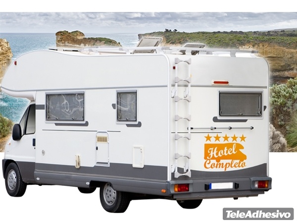 Adesivi per camper: Hotel Completo camper