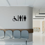 Adesivi Murali: WC Mixto persone disabili 4