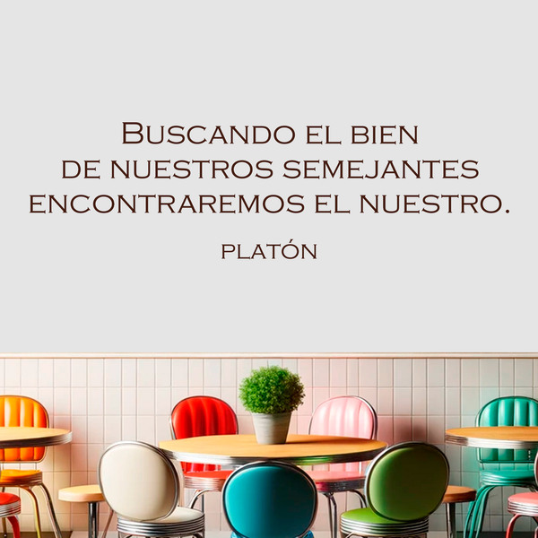 Adesivi Murali: Buscando el bien - Platón