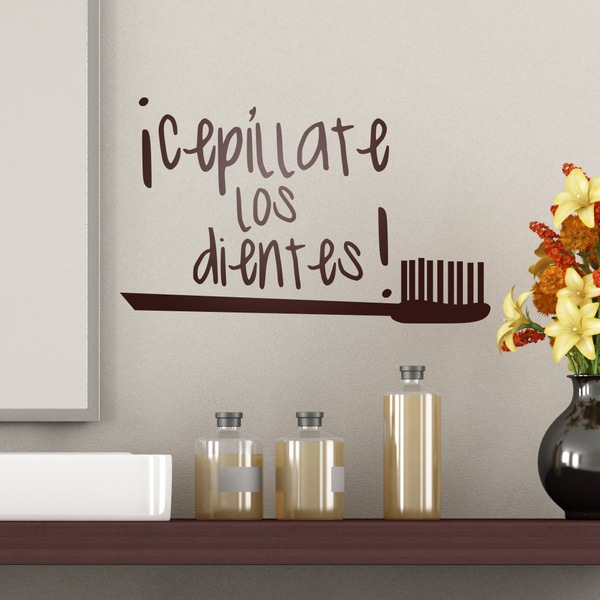 Adesivi Murali: Cepillate los Dientes