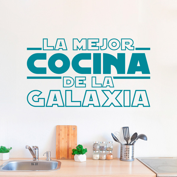 Adesivi Murali: La Migliore Cucina della Galassia in Spagnolo
