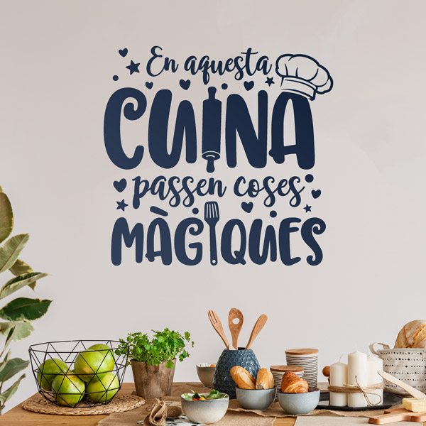 Adesivi Murali: Cucina Magica in Catalano