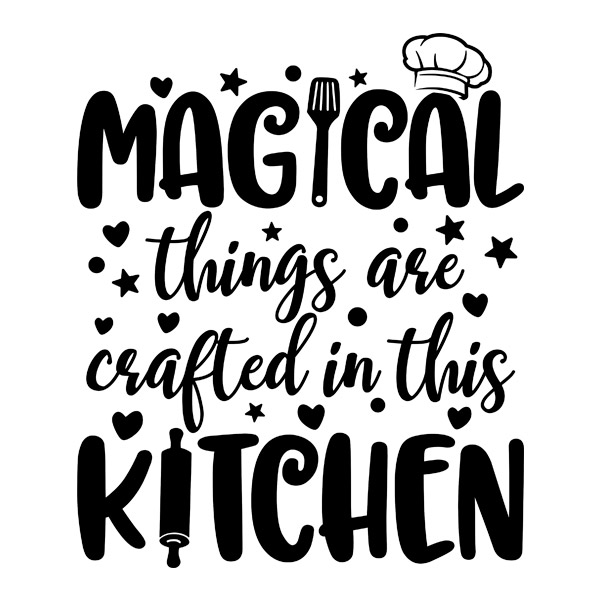 Adesivi Murali: Magic Kitchen in Inglese