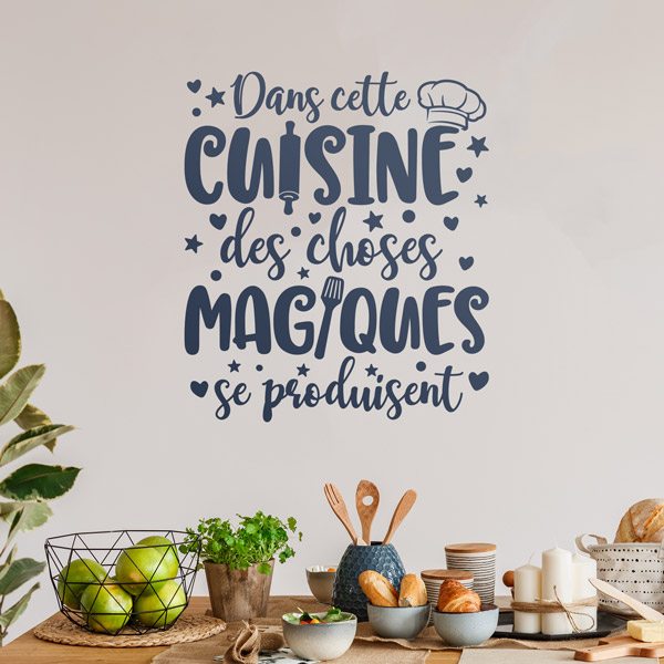 Adesivi Murali: Cucina Magica in Francese