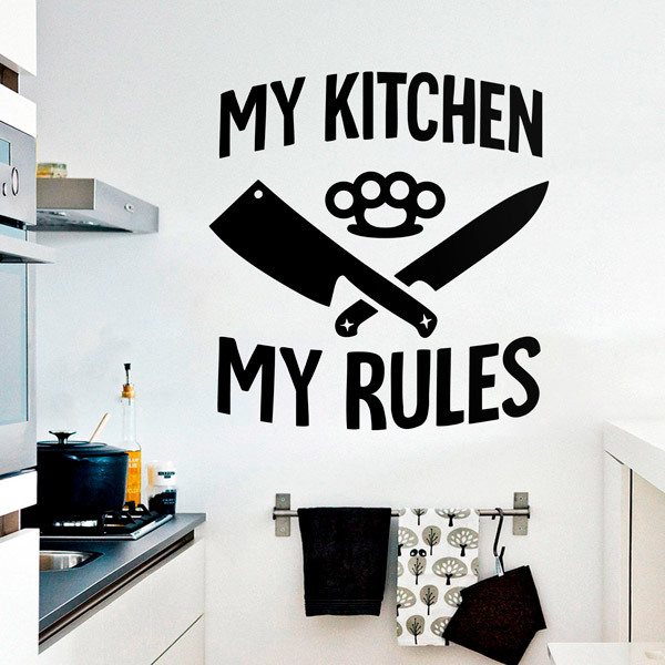 Adesivi Murali: My Kitchen my Rules