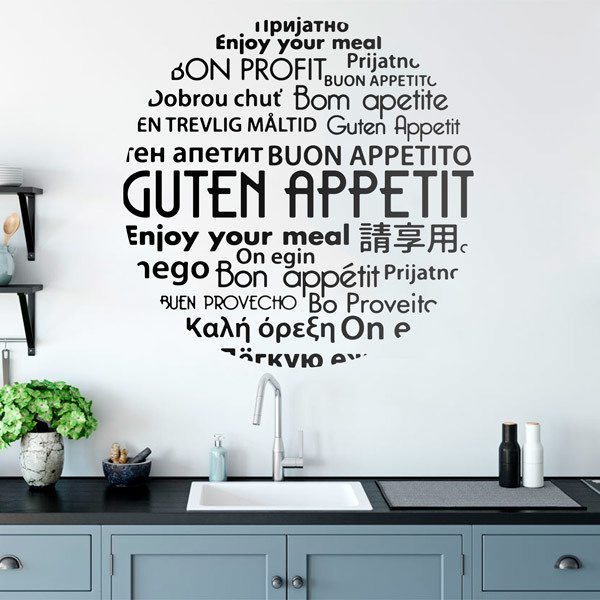 Adesivi Murali: Bon Appetit in Tedesco II 