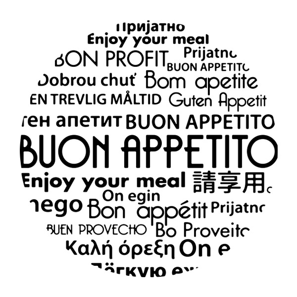 Adesivi Murali: Bon Appetit II