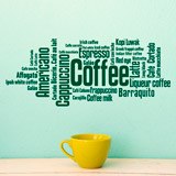 Adesivi Murali: Caffè in Lingue 3