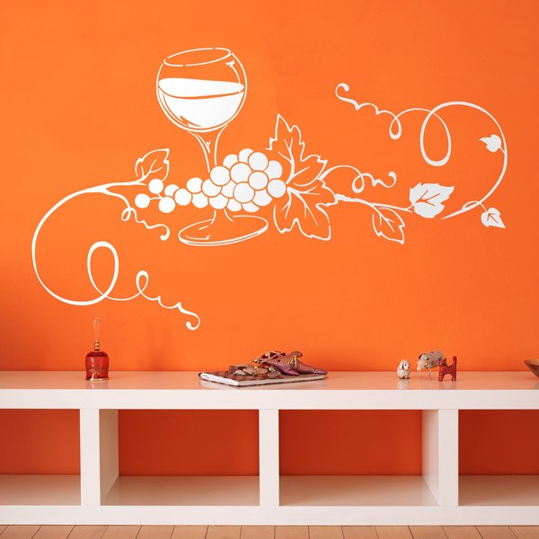 Adesivi Murali: Delizioso Bicchiere di vino