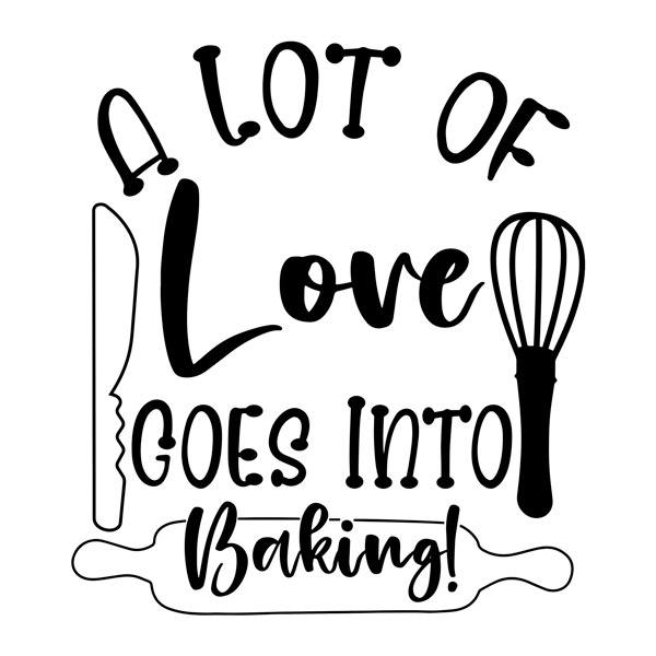Adesivi Murali: A lot of love goes into baking!