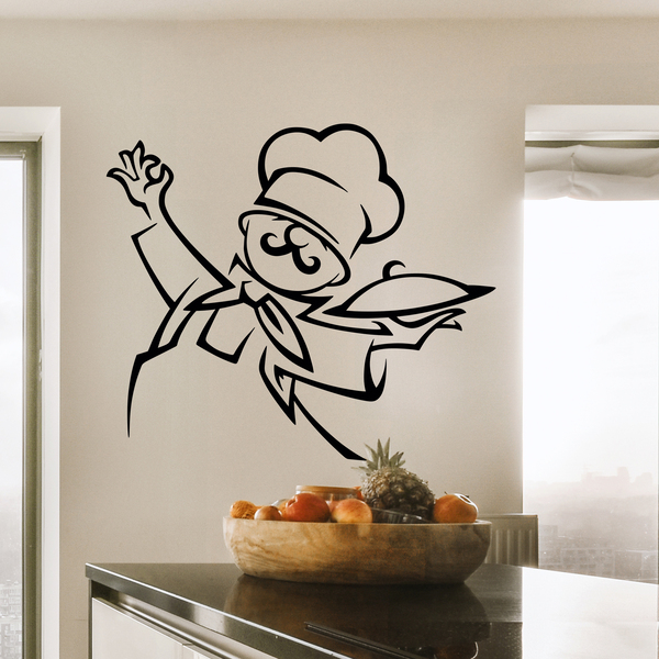 Sticker Design vi presenta Adesivo Murale cuoco in cucina