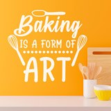 Adesivi Murali: Baking is a form of art 2