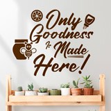 Adesivi Murali: Only goodness is made here 2