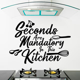 Adesivi Murali: Seconds are mandatory in this kitchen 2