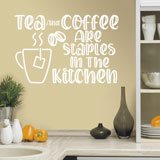 Adesivi Murali: Tea and coffee are staples in the kitchen 2