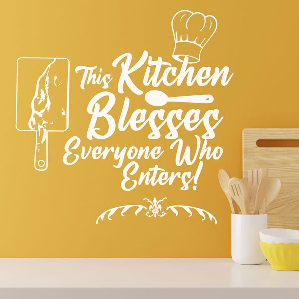 Adesivi Murali: This Kitchen blesses everyone who enters