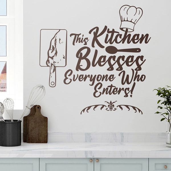 Adesivi Murali: This Kitchen blesses everyone who enters
