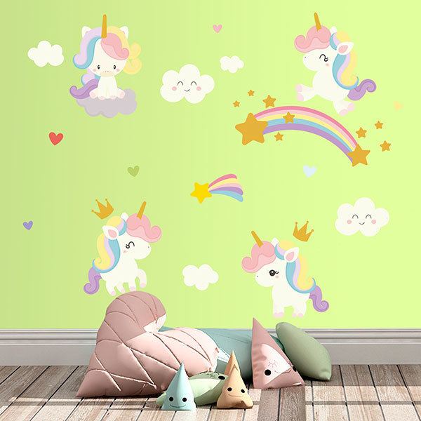 Adesivi Murali: Kit Unicorno Fantasia