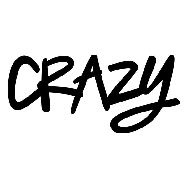 Adesivi per Auto e Moto: Scritta graffiti Crazy