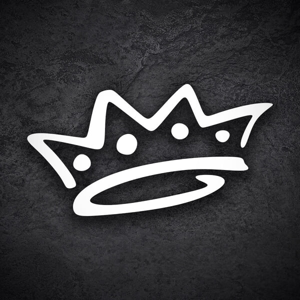 Adesivi per Auto e Moto: Corona Graffiti Doodle