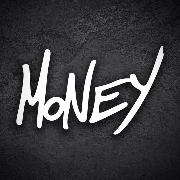 Adesivi per Auto e Moto: Scritta graffiti Money