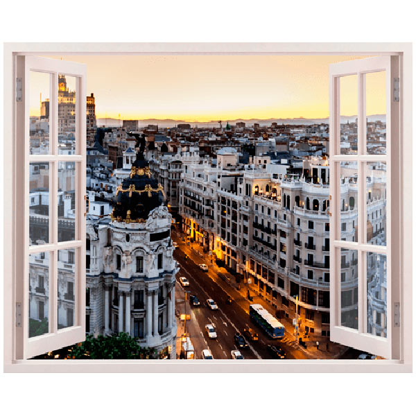 Adesivi Murali: Gran Via a Madrid