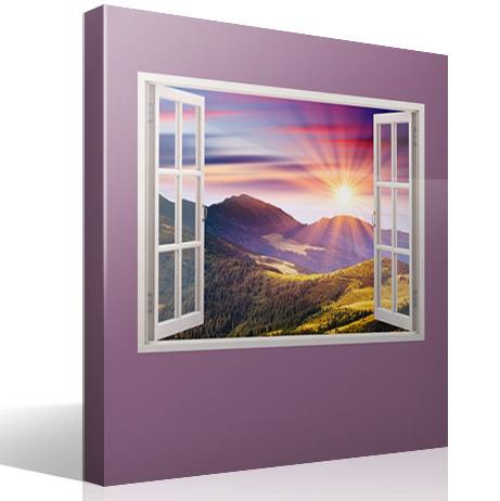 Adesivi Murali: Tramonto in montagna