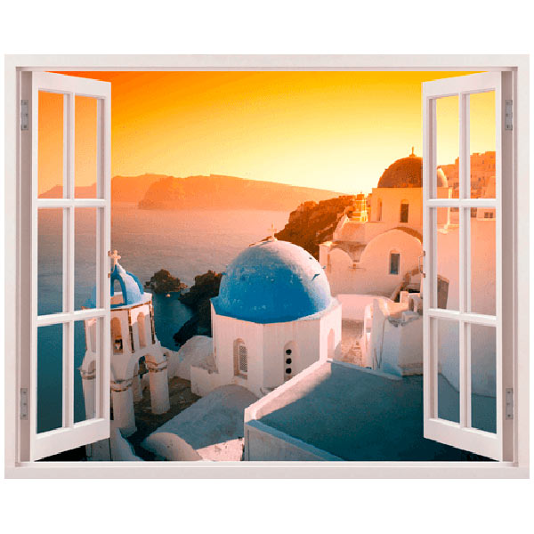 Adesivi Murali: Tramonto a Santorini