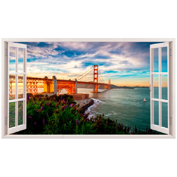 Adesivi Murali: Golden Gate panoramico