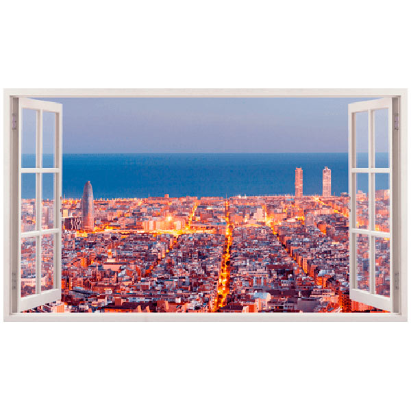 Adesivi Murali: Panoramica di Barcellona