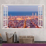 Adesivi Murali: Panoramica di Barcellona 3