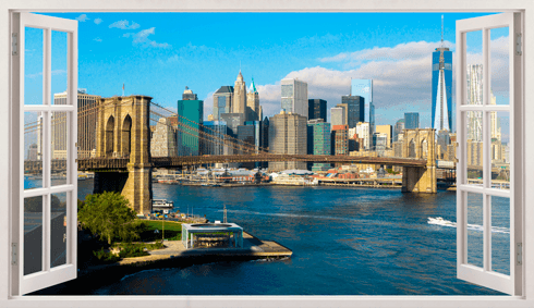 Adesivi Murali: Skyline panoramica di New York