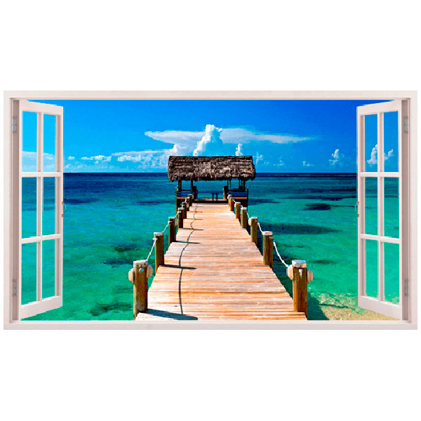 Adesivi Murali: Panoramica Porta di accesso al mare a Bahamas