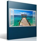 Adesivi Murali: Panoramica Porta di accesso al mare a Bahamas 4