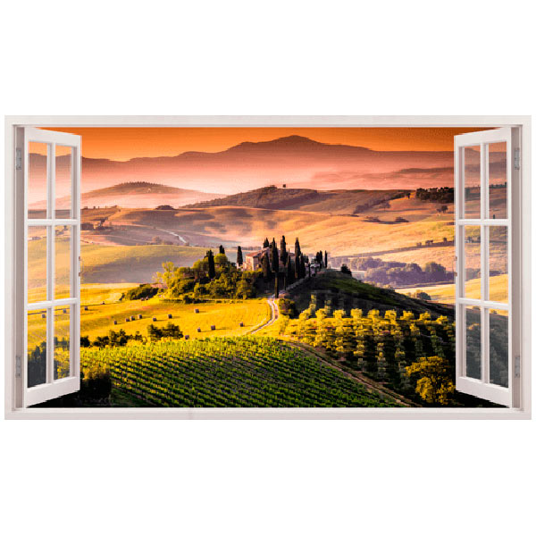 Adesivi Murali: Panoramica Toscana italiano