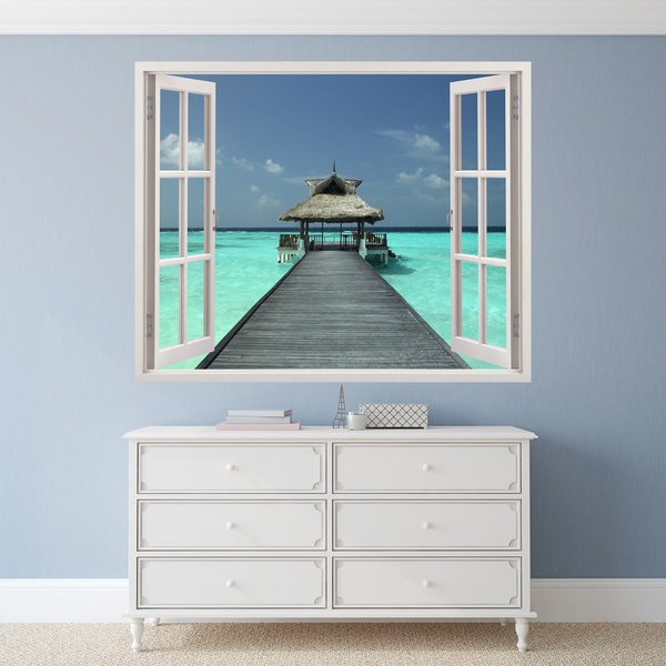 Molo tropicale sul mare 0