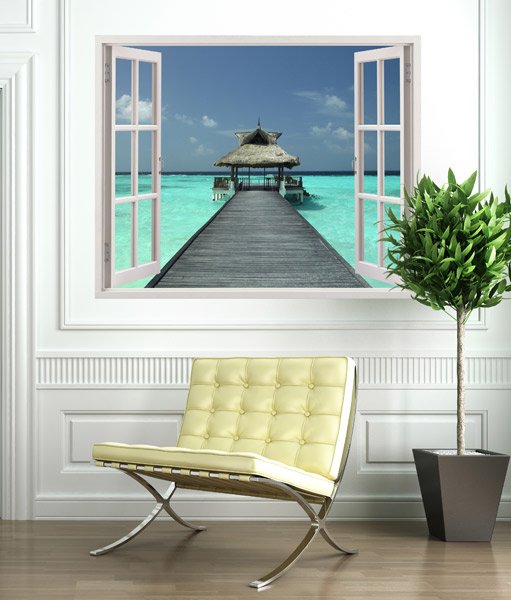 Molo tropicale sul mare 2/2
