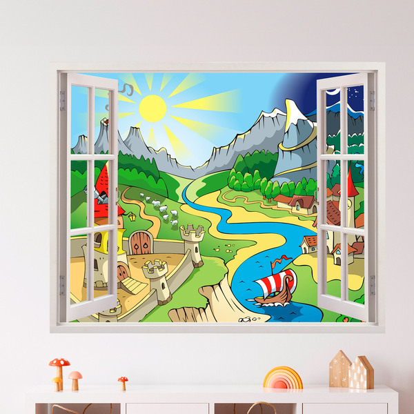 azutura Arcobaleno Adesivo Murale Nuvole Adesivo da Parete Bambini Nursery Home Decor Disponibile in 8 Misure Extra-Small Digitale