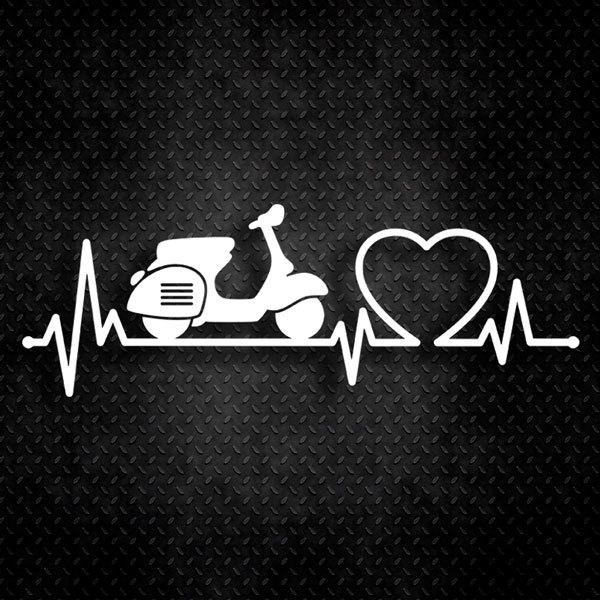 Vespa con Elettrocardiogramma e Cuore 0
