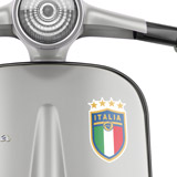 Adesivi per Auto e Moto: Italia calcio stemma bianco 3