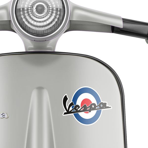 Adesivi per Auto e Moto: Vespa Cerchio Blu