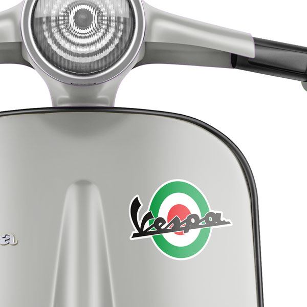 Adesivi per Auto e Moto: Vespa Cerchio Verde
