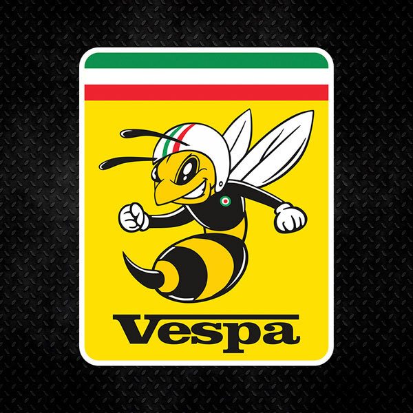 Adesivi per Auto e Moto: Vespa Bee Italiana 1