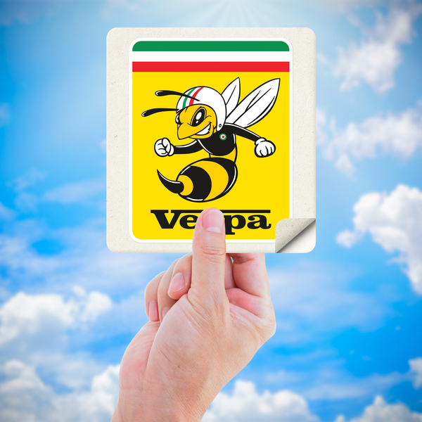 Adesivi per Auto e Moto: Vespa Bee Italiana