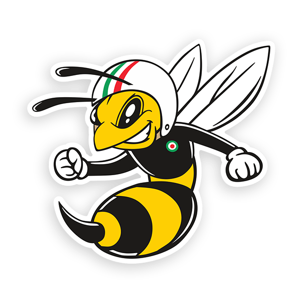 Adesivo auto Vespa Piaggio Bee