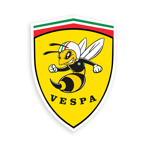 Adesivi per Auto e Moto: Vespa Bee Shield