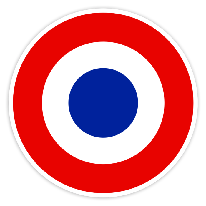 Adesivi per Auto e Moto: Rondella Francese Stile Aviazione