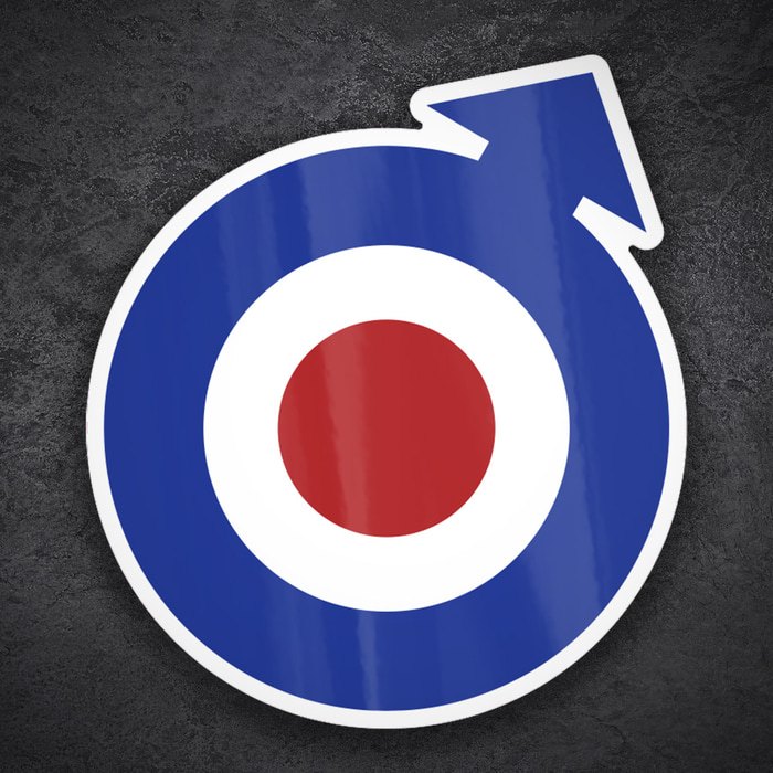 Adesivi per Auto e Moto: Logo Mod Stile RAF
