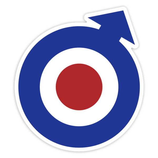 Adesivi per Auto e Moto: Logo Mod Stile RAF